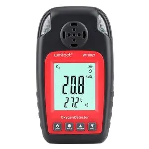 Монитор кислорода O2+термометр (0-25% VOL, 0-50°C) WINTACT WT8821