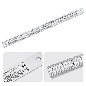 Линейка из нержавеющей стали 300мм/12" TOPTUL IABA0300