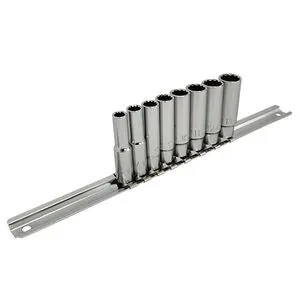 Набор головок длинных 12-гр. 1/4" 8ед. 6~13мм на планке TOPTUL GAAQ0804U-12