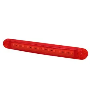 Повторитель габарита (палец) 15 LED 12/24V красный (TH-1510-red)
