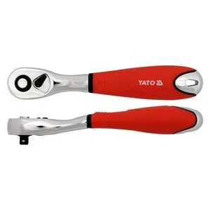 Трещотка с изогнутой ручкой 1/4", YT-0733 YATO
