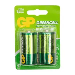 Батарейка GP GREENCELL 1.5V солевая 13G-U2, R20, D (4891199000089)