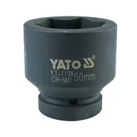 Головка торцевая ударная 6-гранная квадрат 1 ", М = 50 мм, L = 73 мм, YT-1198 YATO