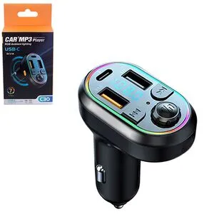 Модулятор FM 5в1 C30 12-24v Bluetooth (C30)