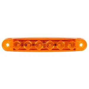 Повторитель габарита (палец) 6 LED 12/24V желтый 15*100*10мм GERAY (201906-S- yellow)