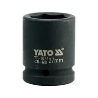 Головка торцевая ударная 6-гранная квадрат 3/4 ", М = 27 мм, L = 50 мм, YT-1077 YATO