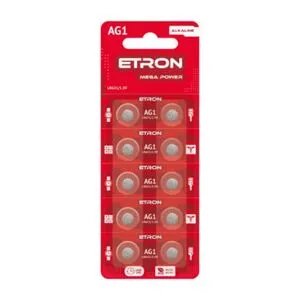 ETRON Mega Power AG 1 LR621 Blister 10 pcs AG 1-С10