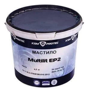 Смазка KSM Protec Multilit EP2 ведро 4,5 кг KSM-EP2