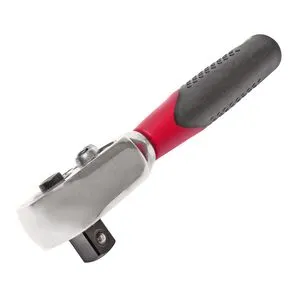 Тріскачка укорочена 3/8" 120мм гумова ручка, 3017A JTC