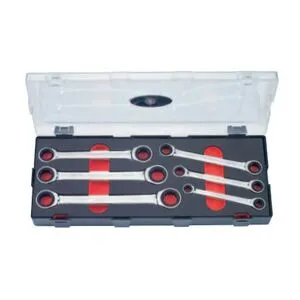 Набор ключей накидных трещоточных 6 пр. (K50625 Force)