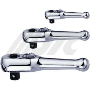 Тріскачка укорочена 3/8" 110мм сталева ручка, 3017 JTC
