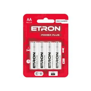 ETRON Power Plus R6-AA Blister Zinc-Carbon, 4 pcs R6-AA-C4