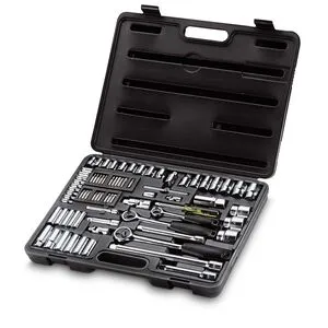 Набор головок торцевых 1/4 ", 3/8", 1/2 "с инструментами, 75 шт., 1-87-193 STANLEY