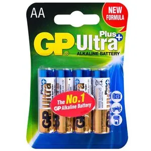 Батарейка GP ULTRA PLUS ALKALINE 1.5V 15AUPHM-2UE4 щелочная, LR6, АА (4891199100277)