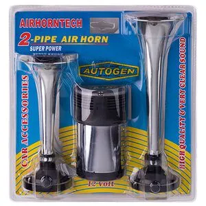 Сигнал воздушный SL-A1014 2 дудки пластик хром. 12V (SL-A1014C)