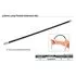 Гибкий удлинитель 1/4" L460mm, CASA0818 TOPTUL