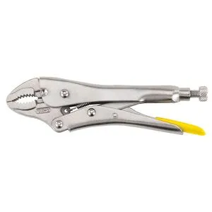 Клещи зажимные с фиксатором и изогнутыми губками, l = 185 мм, 0-84-808 STANLEY