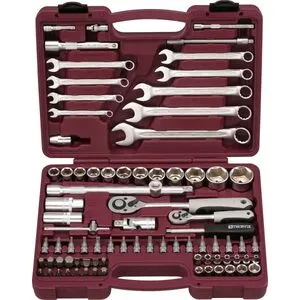 Набор инструмента универсальный 1/4", 1/2"DR, 82 предмета, UTS0082 THORVIK