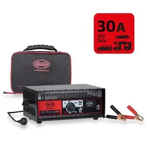 Зарядное устр-во "Heyner" 933080 12/24V, 30A, 30-350AHR/стрел.индик.с функцией запуска (933080)