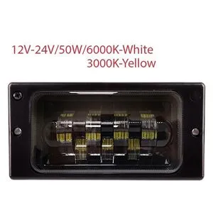 Фары доп.модель LADA/2110-14/LD-519 L4-W/Y/12-24V/50W/7LED-3000K/6000K (LD-519 L4-W/Y)
