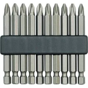 Насадки викрутнові (біта) CrV. PН1х50 мм. Набір 10шт. (65620 Vorel)