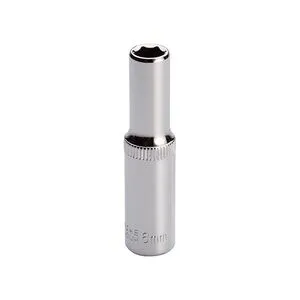 Головка шестигранная удлиненная 1/4", 6мм, Cr-V. STORM, INTERTOOL ET-0456