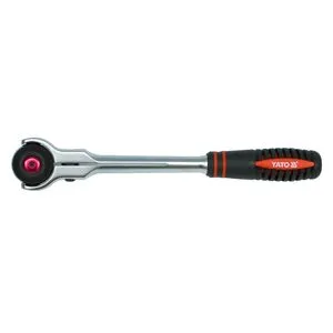 Тріщатка квадрат 1/2", L= 280 мм, 72T, обертова головка, YT-0722 YATO