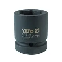 Головка торцевая ударная 6-гранная квадрат 1 ", М = 34 мм, L = 61 мм, YT-1189 YATO