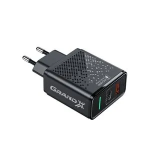 Зарядное устройство Grand-X Power Delivery 6-в-1 PD 3.0, QС3.0, AFC,SCP,FCP,VOOC 1USB+1TypeC 18W (CH