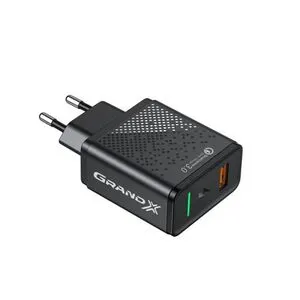 Зарядное устройство Grand-X Fast Charge 3-в-1 Quick Charge 3.0, FCP, AFC, 18W CH-650 (CH-650)