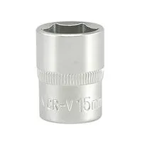 Головка торцевая 6-гранная квадрат 3/8 ", М = 15 мм, L = 28 мм, YT-3810 YATO