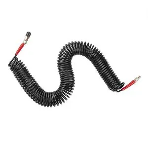 Шланг BLACK M-Flex 5.5х8мм, 20м спиральный полиуретановый c поворотным шарниром, латунными быстроразъемными соединениями STORM, PT-1792 INTERTOOL