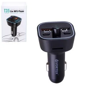 Модулятор FM 5в1 T35 12-24v Bluetooth (T35)