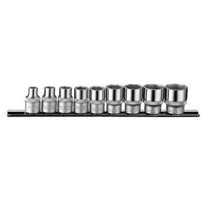 3/8"Набор головок дйюмовые 6-гр. 9 пр. (1/4"-3/4") (3098 Force)
