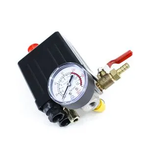 Автоматика для компрессора 220V, манометр, с краном 20B PROFLINE