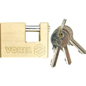 Замок стріжневій навісний латунний l = 90мм (77213 Vorel)