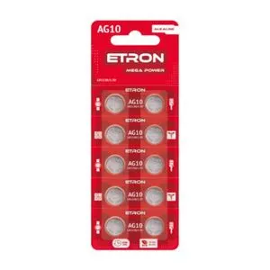 ETRON Mega Power AG 10 LR1130 Blister 10 pcs AG 10-С10