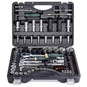 Набор инструментов 108 + 6пр. 1/4" , 1/2" 6гр. + Гол.-бита 1/4" : T40; биты 5/16": М5,6,8,10,12,14; головка, RF-41082-5 PREMIUM ROCKFORCE