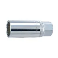 Головка 3/8" свечная магнитная 16мм, L=70мм (807316M Force)