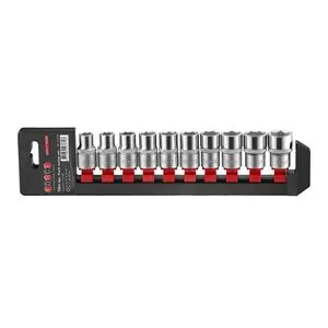1/2"Набор головок 6-гр. 10 пр. (10-19 мм) (41018 Force)