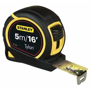 Рулетка "Tylon" L= 5 м x 19 мм. метрична+дюймова, ергоном. корпус, 1-30-696 STANLEY