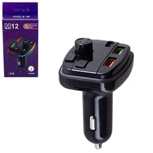 Модулятор FM 5в1 M12 12-24v Bluetooth (M12)