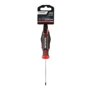 Викруткa PH0 * 75 мм, S2, STORM, VT-3413 INTERTOOL