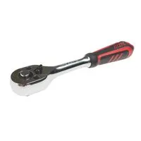Трещотка 72 зубца 1/4" 150мм (резиновая ручка) (5022B JTC)