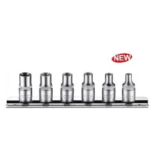 1/4" Набор головок Е-профиль Torx (E4-E10) 6 пр. (2062S Force)