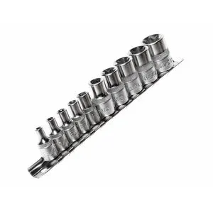 Набор торцевых головок TORX 1/4" и 3/8" Е4-Е18 10ед. (3901 JTC)