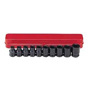 1/2" Набор головок 6-гр. ударных 10 пр. (3/8" - 15/16") (4109S Force)