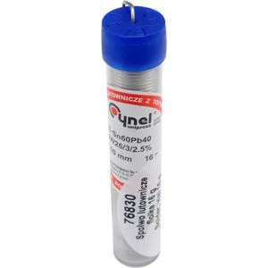 Припій Sn60-Pb40 дротяний в капсулі ?=1мм, m=16 г, 76830 VOREL