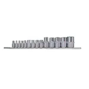 Набор головок Е-star 1/4"-3/8"-1/2" 15пр (4158 Force)