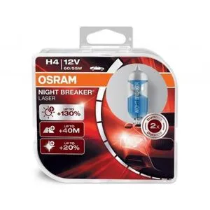 Автолампа OSRAM Night Breaker Laser + 130% H4 12V 60 / 55W P43t (64193NBL-HCB BOX)